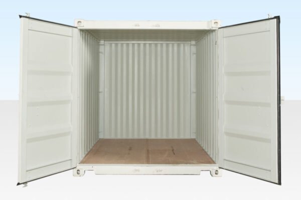 10Ft X 8Ft Shipping Container (One Trip) - White - Image 4