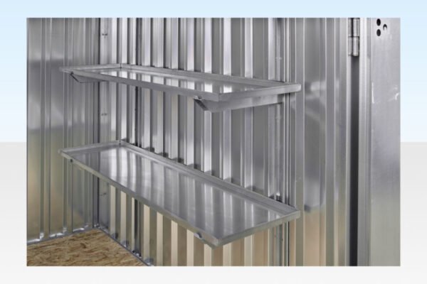 3M X 2.1M Flat Pack Storage Container – Galvanised - Image 4