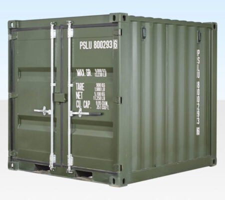8Ft One Trip Shipping Container (Green)