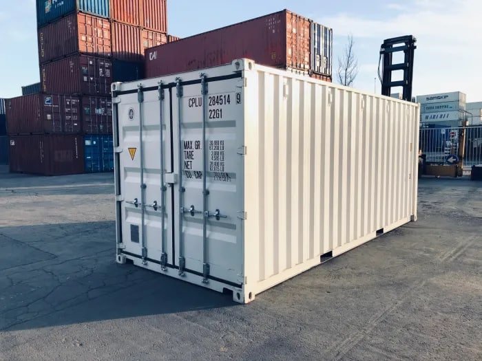 20ft Shipping Container (One Trip) White (RAL 9003) - Image 5